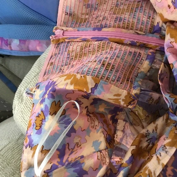 Zimmermann Violet cotton tie front midi floral dress ALTERED - Picture 9 of 9